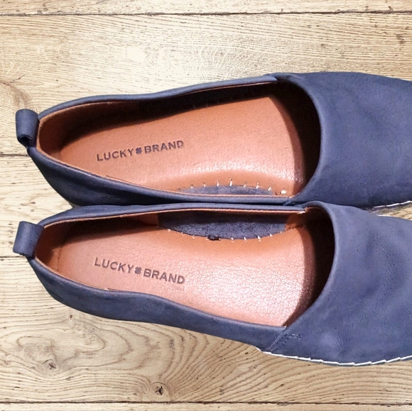 Women's Slip-On Shoes Flats Soft Suede Comfy Boho Blue/Grey Espadrilles Sz 7.5 - Picture 4 of 14